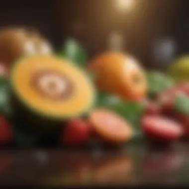 Nutrient-Rich Foods for Immunity A vibrant assortment of fresh fruits and vegetables rich in antioxidants