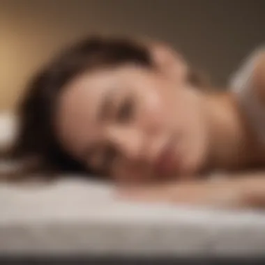 Person enjoying a restful sleep on a soft hybrid mattress