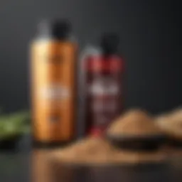 A collection of various carb free fiber supplements