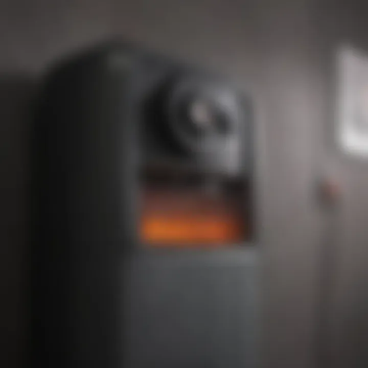Infographic showing safety features of electric heaters
