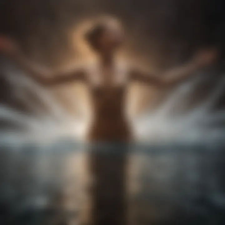 An abstract representation of energy flow illustrating the concept of healing.