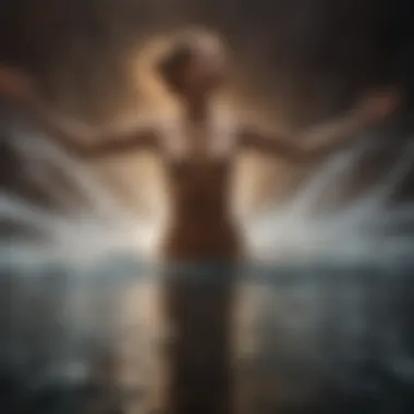 The Flow of Energy in Healing Practices An abstract representation of energy flow illustrating the concept of healing.