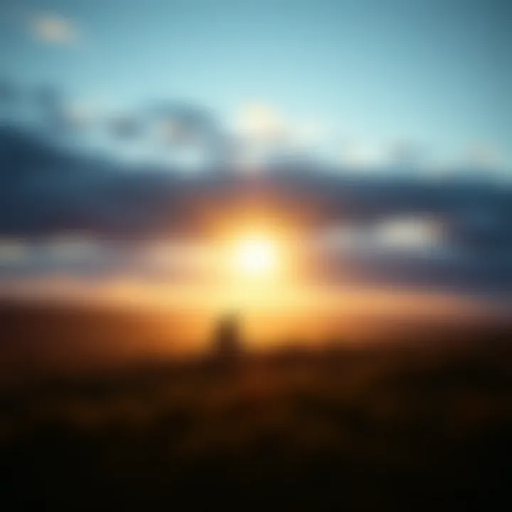 A serene landscape representing introspection and depth