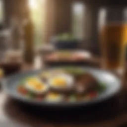 Conceptual illustration of intermittent fasting