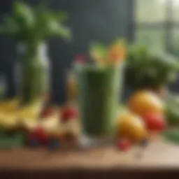 A colorful array of fresh fruits and leafy greens