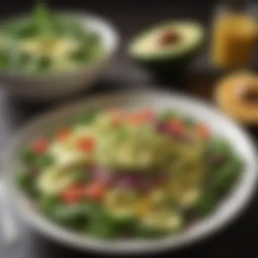 Fresh Avocado Salad with Citrus Dressing