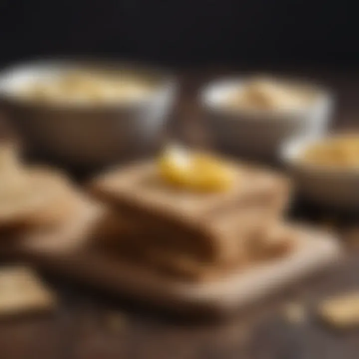 Homemade Whole Grain Crackers with Hummus