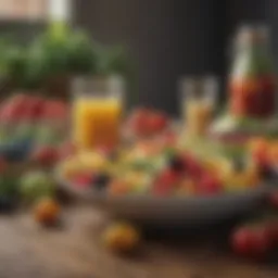 A vibrant array of fresh fruits and vegetables