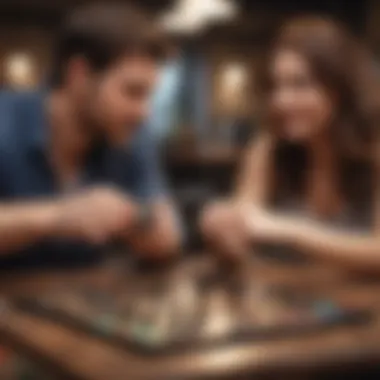 Fun and Games: Board Game Night for Couples Couple playing board games at home