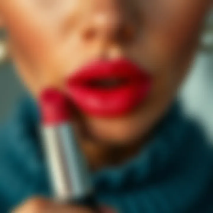 Flawless Lipstick Application Techniques Techniques demonstrated for applying natural lipstick flawlessly