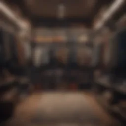 A well-organized closet showcasing a variety of clothing items ready to sell.