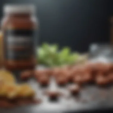 A scientific research setting with a focus on nutritional analysis