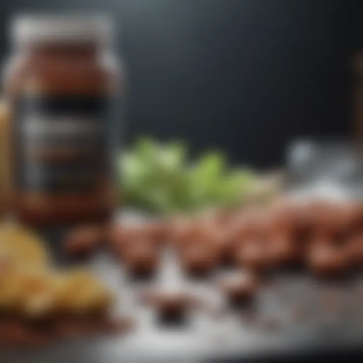 A scientific research setting with a focus on nutritional analysis