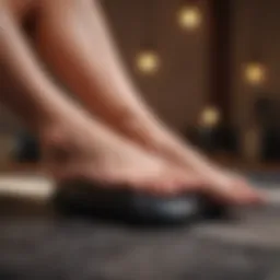 Relaxing foot massage experience