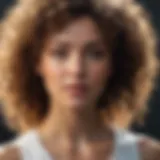 Luscious curly hair showcasing serum effects