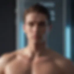 Close-up view of cryotherapy machine components