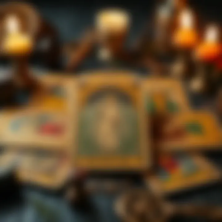 Historical Roots of Tarot An ancient tarot deck representing historical context.