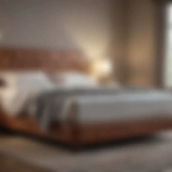 Elegant bed design promoting restful sleep