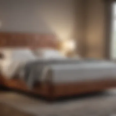 Elegant Bed Design Elegant bed design promoting restful sleep