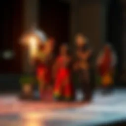 Symbolic representation of diverse cultures and marriage traditions