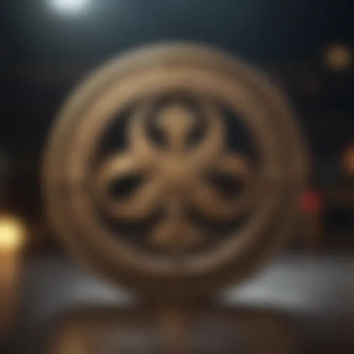 Mystical symbol radiating serenity and inner peace