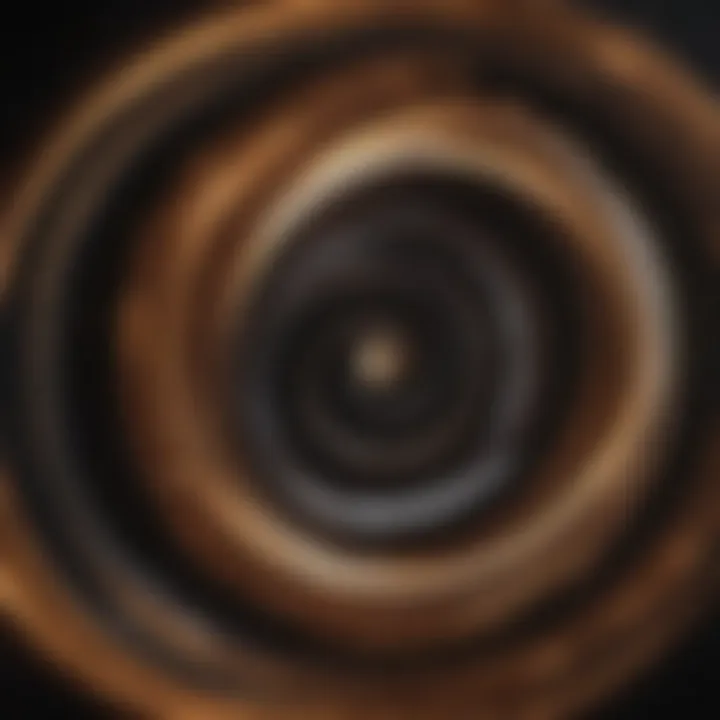 Enigmatic spiral symbol representing energy flow