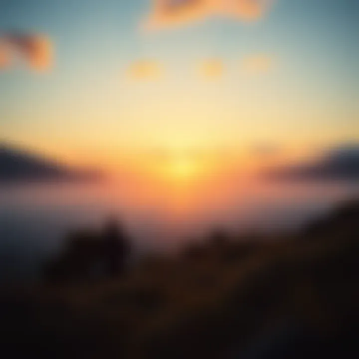 Inner Peace and Self-Discovery A serene landscape representing inner peace and self-discovery