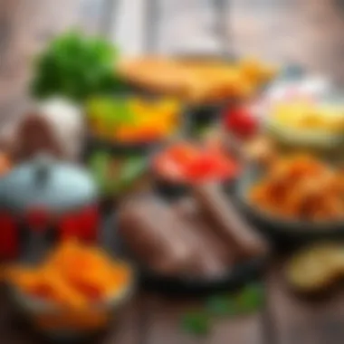 Protein Selections for Whole30 Nutritious Whole30-approved proteins displayed on a rustic wooden table