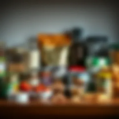 Pantry Staples for Whole30 A collection of Whole30-compliant pantry staples arranged aesthetically