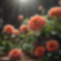 Exquisite floral design from a coloring book