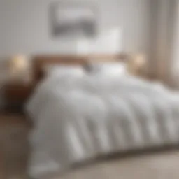Elegant lightweight comforter in serene white bedroom setting