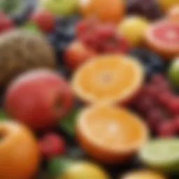 Fresh fruits assortment