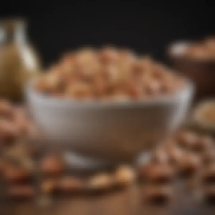 A bowl filled with various nuts and seeds that contribute to reducing inflammation