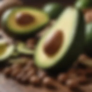 Healthy Fats that Accelerate Metabolism Collection of healthy fats such as avocados and nuts.