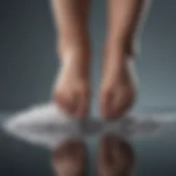 A close-up view of a foot cleaner showcasing its unique texture