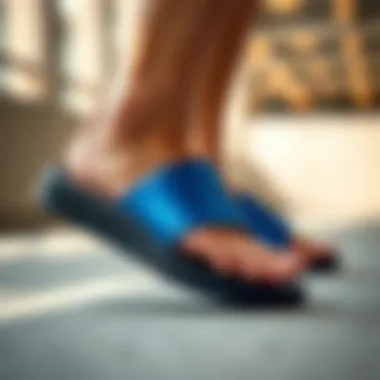 Foot Health Benefits of Arch-Supported Slides Illustration of foot health benefits from arch-supported slides