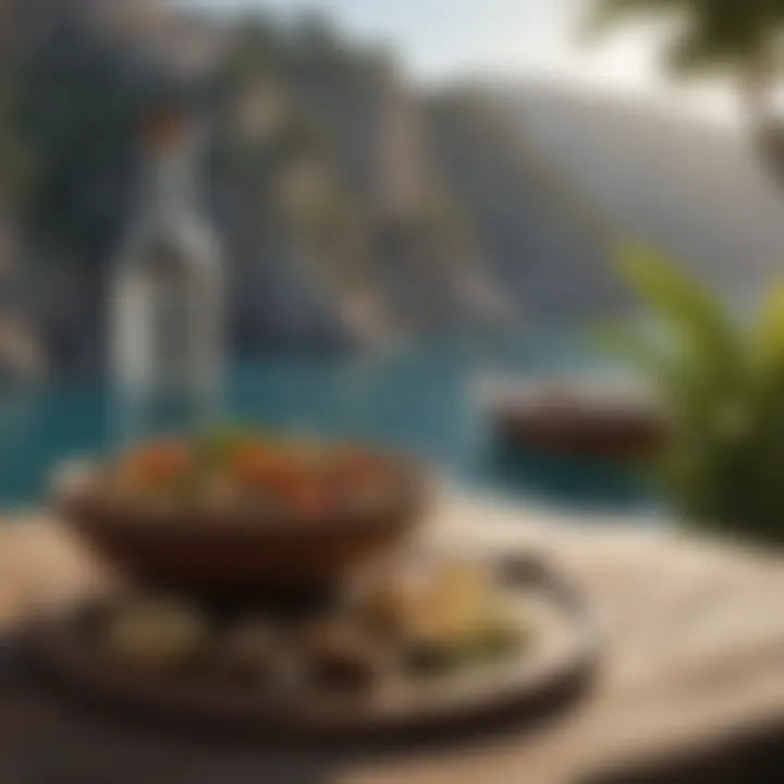 A serene Mediterranean landscape representing lifestyle and wellness