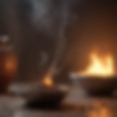 The Power of Aroma in Energy Transformation Aromatic incense wafting through a tranquil space