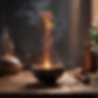Incense Ritual for Transforming Negative Energy Cleansing ritual with incense in a serene environment