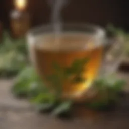 Herbal tea remedy for sneezing relief