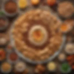 Illustration depicting the impact of high-FODMAP foods on bloating