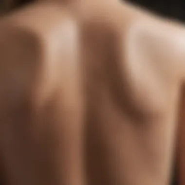 Healthy Skin on the Back Close-up of healthy skin on the back