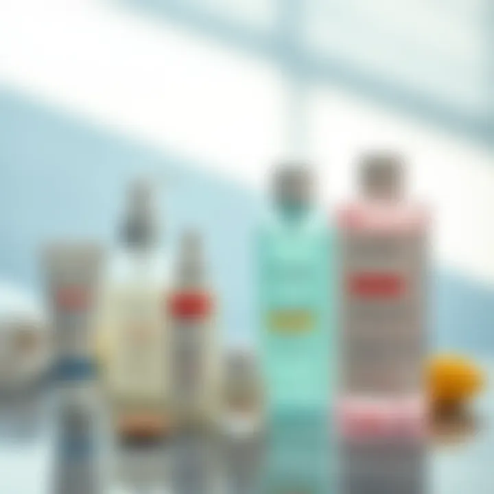 Aftercare products for soothing skin