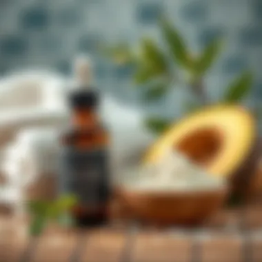 Natural ingredients for calming irritated skin