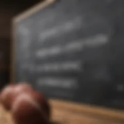 An inspiring quote written on a chalkboard