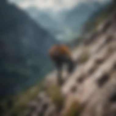 A person climbing a mountain symbolizing personal challenges