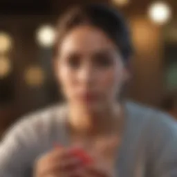 A thoughtful individual contemplating conversation starters