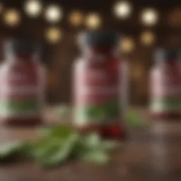Forskolin supplement bottles with natural ingredients