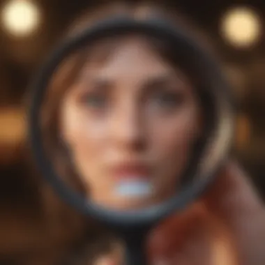 Magnifying glass on Tinder notifications