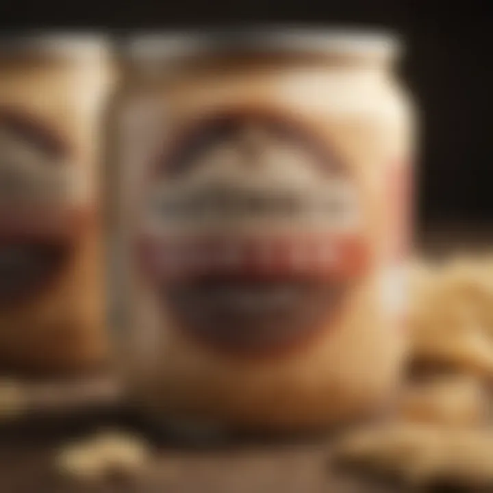 A close-up view of a gluten-free product label highlighting its contents.